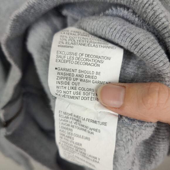 Under Armour Project Rock Hoodie Sweatshirt Men Small Gray Full Zip Veterans Day - Picture 8 of 9